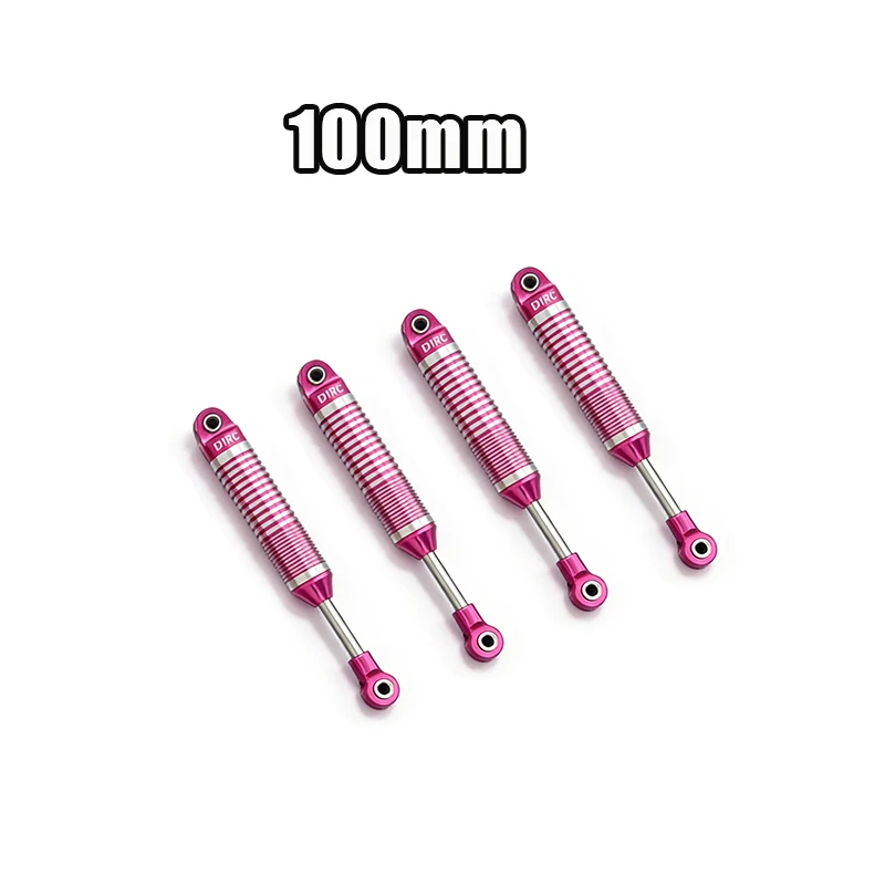 D1RC Metal D-Shock-serie oliegevulde ophangingdempers Verstelbare lengte 100 mm-120 mm voor simulatie Rock Crawler Climbing Truck