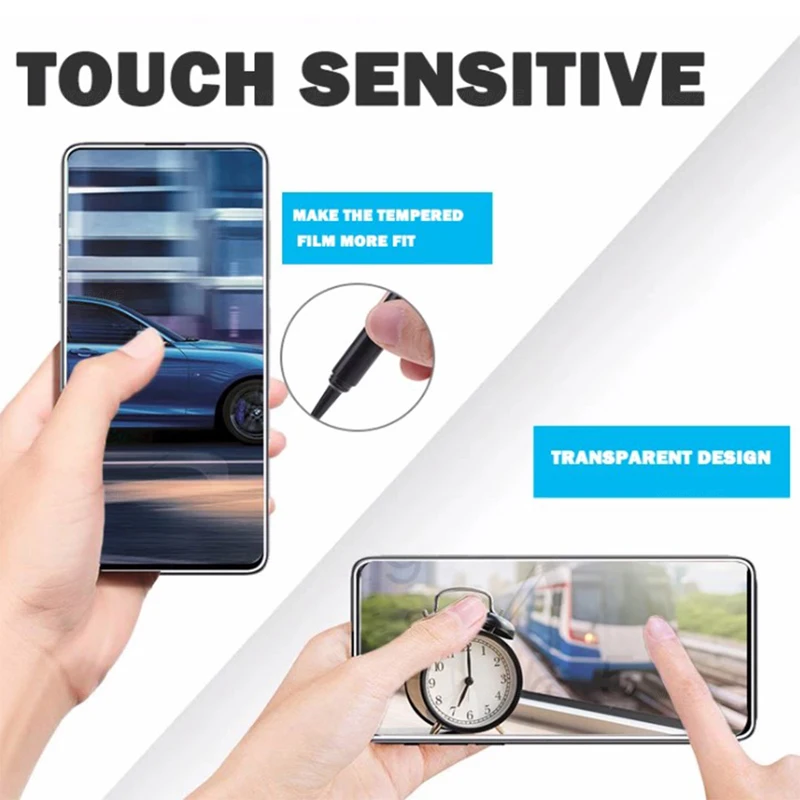 3-8Pcs UV Liquid Glue Adhesive For All Mobile Phone 3D Curved edge Tempered Glass Screen Protector