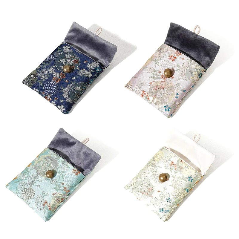 

Small Cloth Handmade Bag Multi Functional Embroidery Pouch Jewelry Storage Bag For Present Women Gift