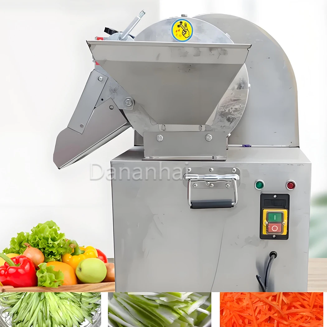 Dananhai Vegetable Slicer Machine, Automatic Food Processor 14CM Barrel Diameter Stainless Steel Kitchen Cutter