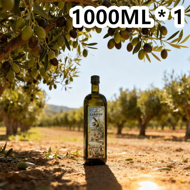 サバテール オリーブオイル 1000ml/1本、スペイン産輸入バージンオリーブオイル、食用油、混合油、植物油、健康