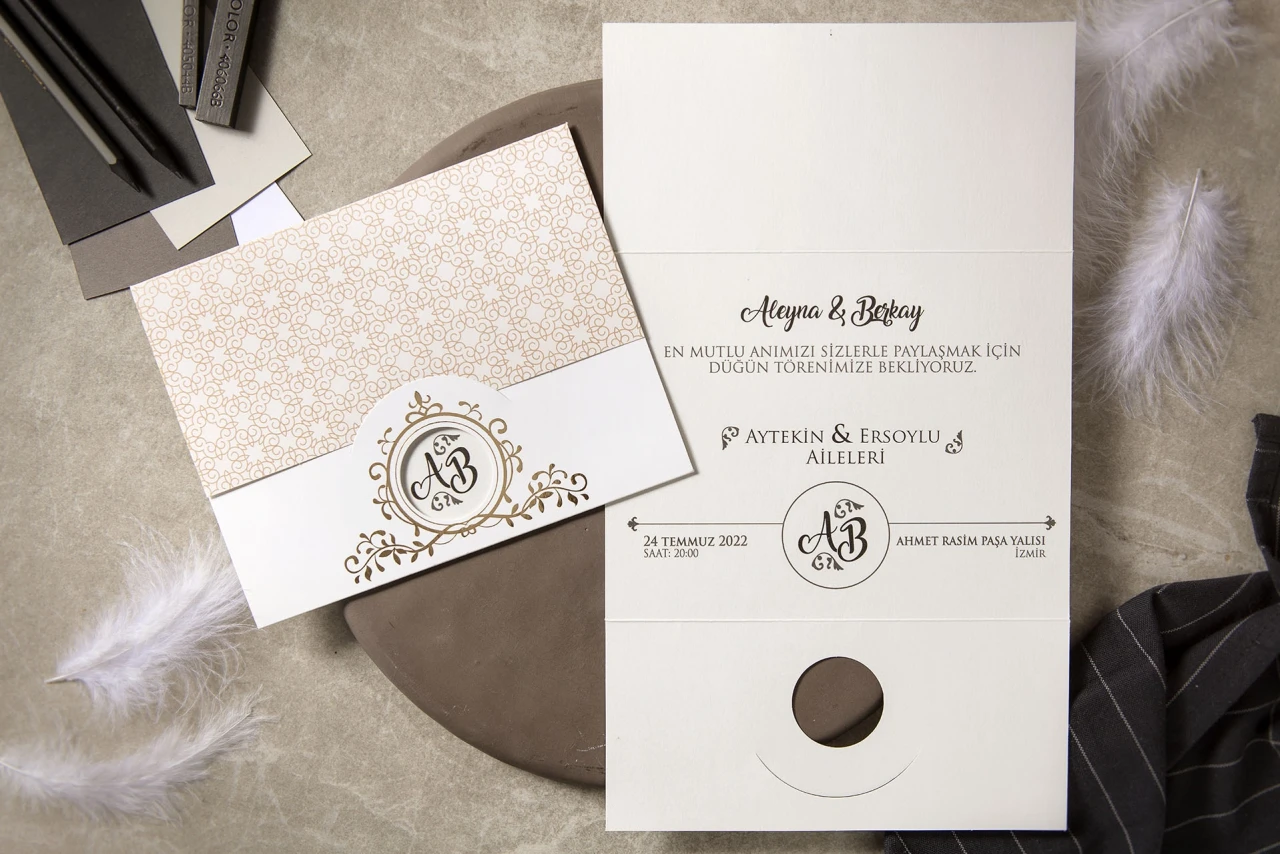 50 pcs Customizable, Luxury White Wedding Invitation Cards,Baby Shower Cards and Wishing Well Cards IKL7068