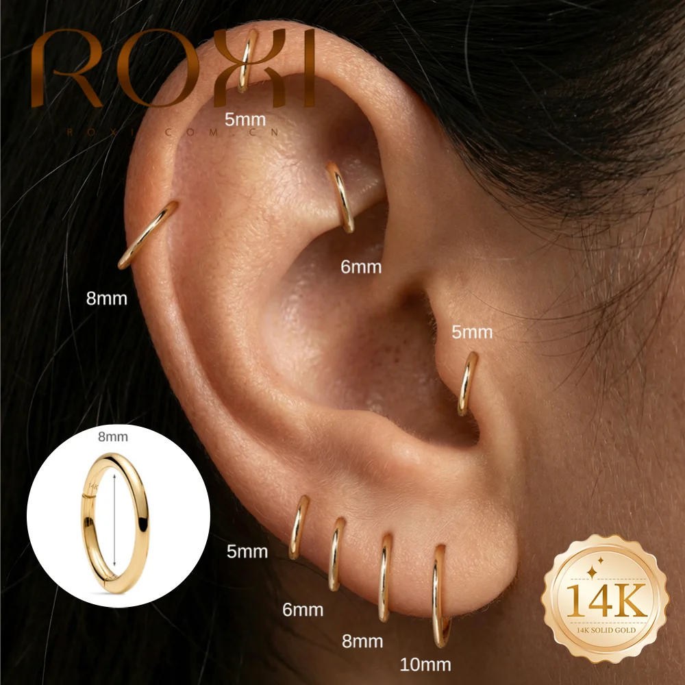 roxi-1pc-aro-clasico-liso-de-oro-solido-de-14k-de-5-6-8-10mm-para-piercing-de-cartilago-pendiente-hipoalergenico-para-mujer