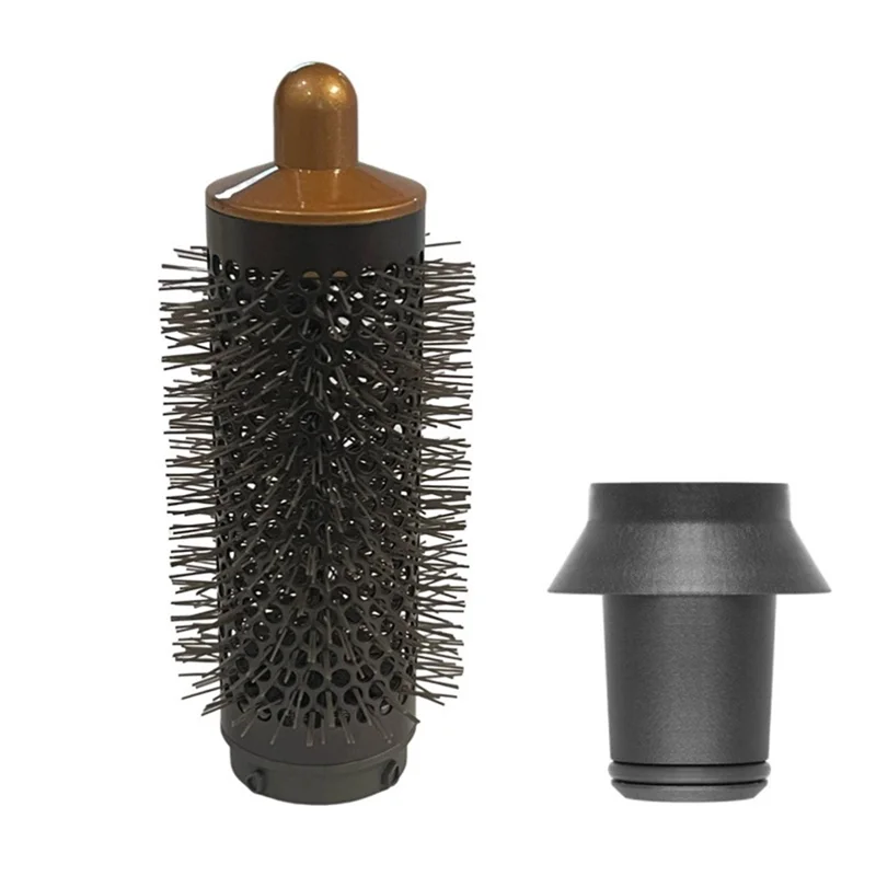 

A61T-Cylinder Comb and Adapter for Dyson Airwrap Styler / Supersonic Hair Dryer Accessories, Curling Hair Tool,Gold & Gray