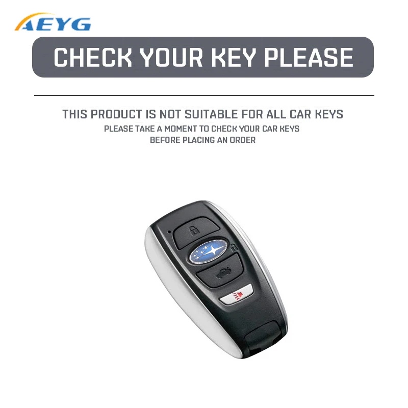 Soft TPU Car Smart Key Case Cover Shell For Subaru WRX XV Crosstrek Legacy BRZ Forester Impreza STi Outback 2015 - 2019 Keychain