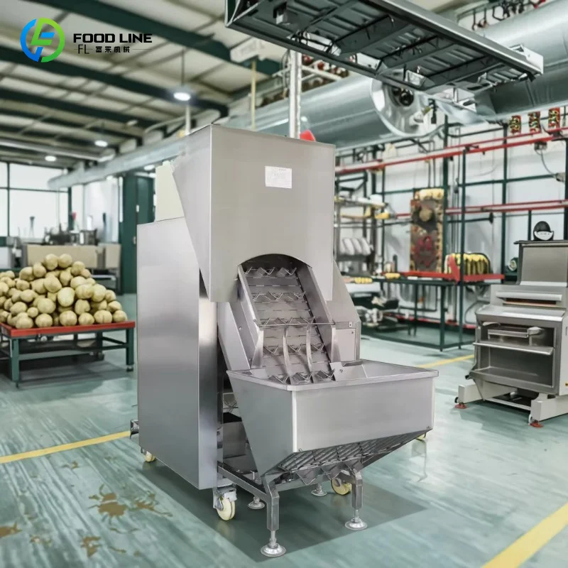 Customized Electric Dry Garlic Industrial Peeler Root Cut Industry Automatic Onion Air Peel Machine and Top Tail Cutter