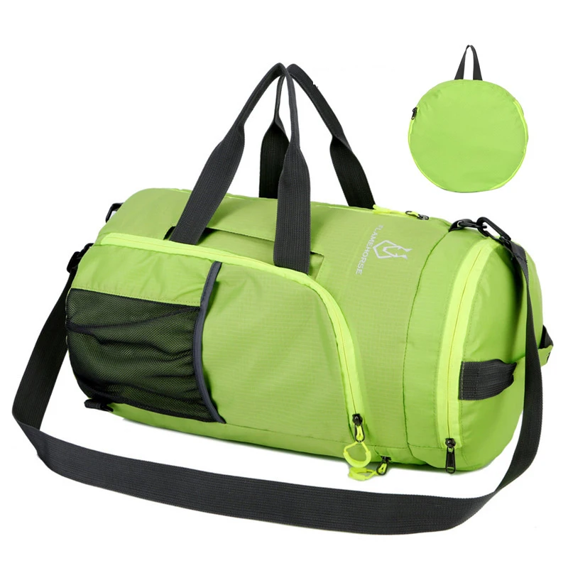 Bolsas de viaje de nailon para mujer, bolso portátil para actividades de fin de semana, pelota plegable, pelotas de baloncesto