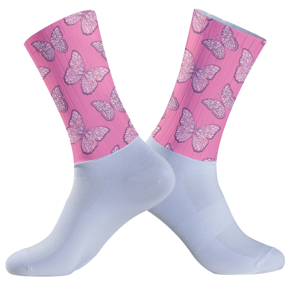 Chaussettes de compression de haute qualité pour hommes et femmes, chaussettes de sport professionnelles, course à pied, cyclisme, vélo, extérieur, nouveau