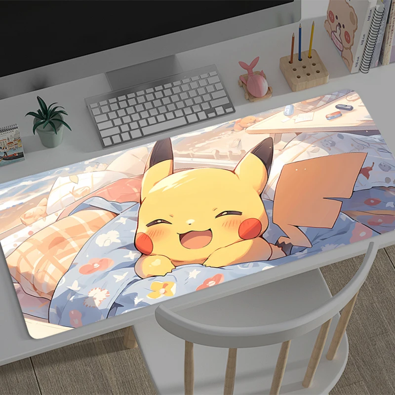 

Gaming Mouse Pad P-Pokemons P-Pikachus Gamer Computer Accessories Keyboard Table Mat Mousepad coaster Desk mat PC Anime Mousepad