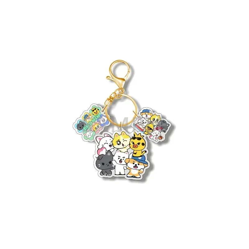 Cartoon ENHYPENS Lovely Pattern Key Daily Matching Key Decorative Bag Hangers and Lightweight Acrylic Keychain Ornaments view 3