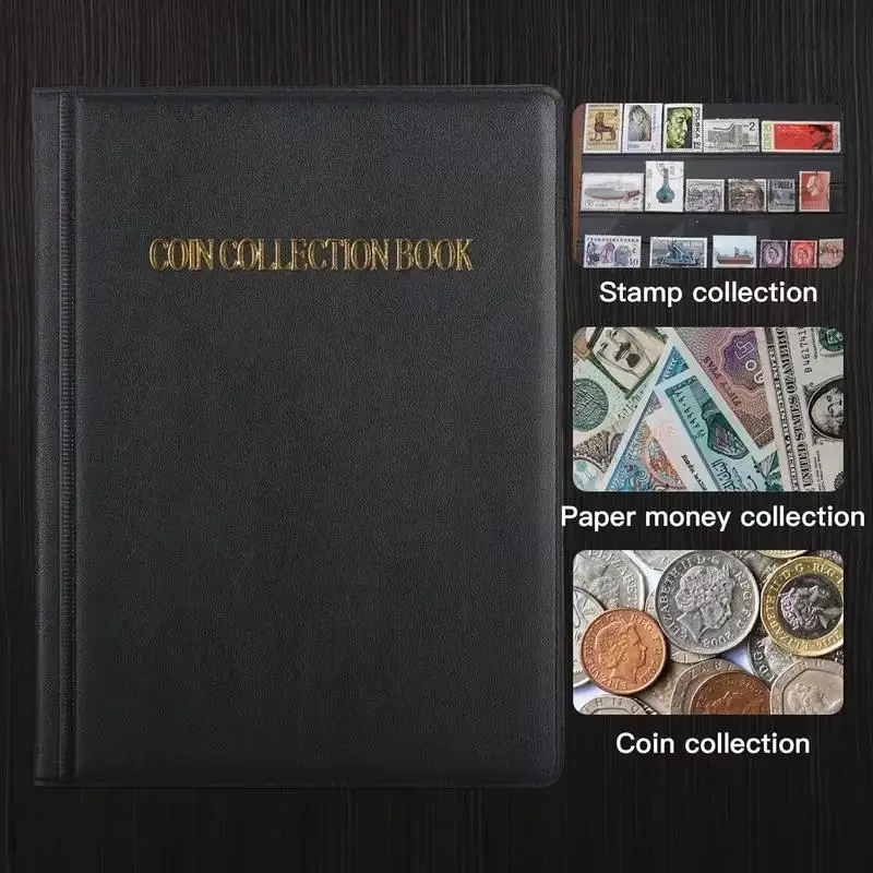 Durable  and Coin Collection Book 10 Sheets Anti-Scratch Commemorative Currency Organizer for Home Collection Storage