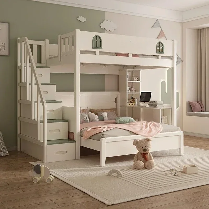 Drawers Storage Bunk Beds Nordic Pretty Unique King Size Frame Bunk Beds Up Down Ladder Cama Montessoriana Infantil Furniture
