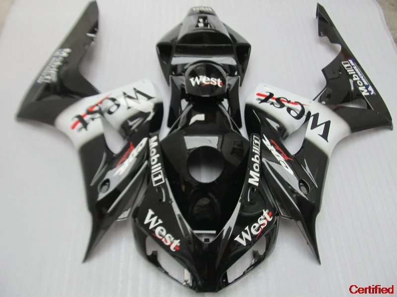 

Injection Fairing Kit For Honda CBR1000RR 2006 2007 West Sticker Black Motorcycle Fairings CBR 1000RR 06 07 OT35