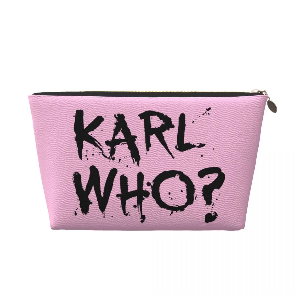 Custom Karl Who Makeup Bag for Women Travel Cosmetic Organizer Fashion Storage Toiletry Bags