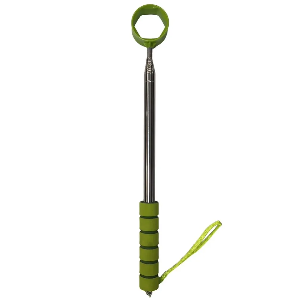 

Extendable Telescopic Golf Ball Retriever Adjustable Two-Sided Golf Ball Pick Up Tool Anti-drop Rope Rounded Head