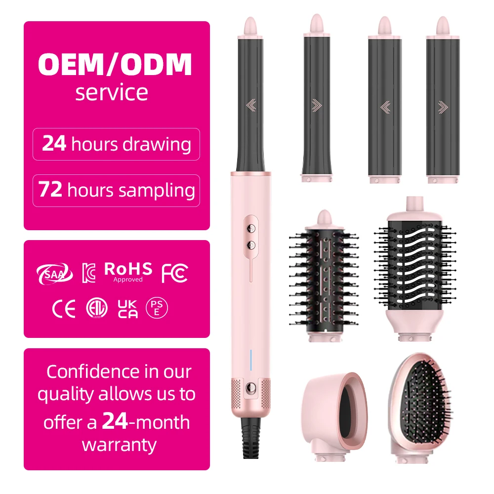 EFA M651 Professional 8-in-1 Ionic Compact Air Styler | High Speed Dry Curl Straighten Volumize | 110,000 RPM Motor | Outdoor