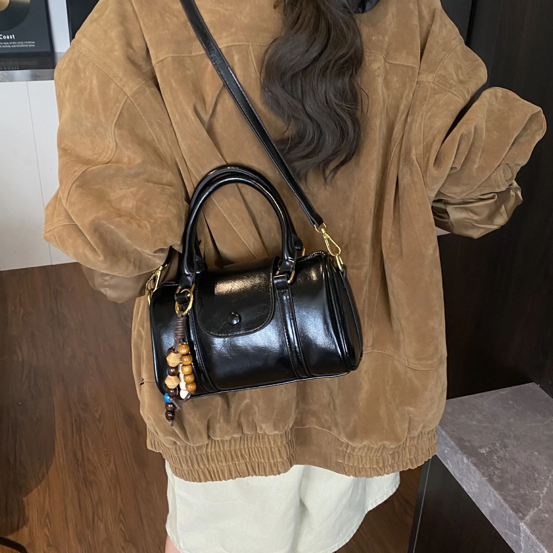 

Модная большая сумка весна-лето 202, модная женская сумка через плечо, шикарная сумка через плечо, универсальная повседневная сумка для поездок на работу ​ ​