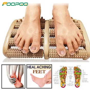 Rouleau de pied en bois, soins en bois, Massage, réflexologie, relaxation musculaire, soulagement, cadeau de Spa, Anti-Cellulite, outils de soins