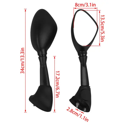 Imagen 2 del producto Espejo retrovisor lateral para motocicleta, para BMW S1000RR S 1000RR 2009-2018