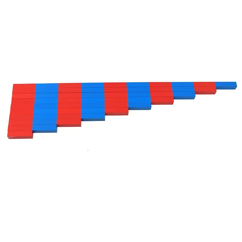 Adena Montessori Educational Wooden Numerical Rods for Kids Early Learning Mathematics Tools Colorful Teaching Aids