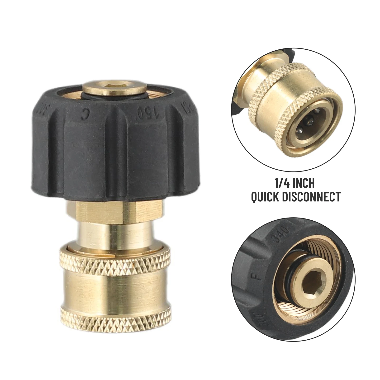 Adapter Quick Connector 5 Accessories Pressure Washer Replacement Tools Cleaning Female Head M22 15 Male To 1/4\