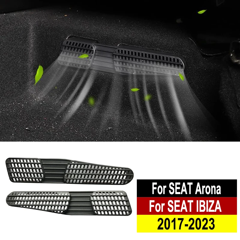 

Car Air Vent Cover For SEAT Arona 2017 2018 2019 2020 2021 2022 2023 Seat IBIZA Rear Seat Floor Air Outlet Interior Accessories