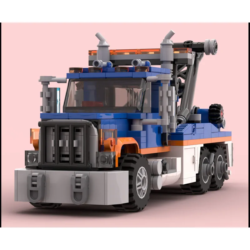 

MOC-209068 City Classic сверхмощная модель строительного блока эвакуатора, 413 шт., игрушка в подарок на день рождения для мальчиков и детей