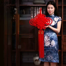 Spring Festival Tassels Ornaments Hanging Chinese Knot Pendant Red Popular Home Decorative Lucky Gift New Year Weave Handmade