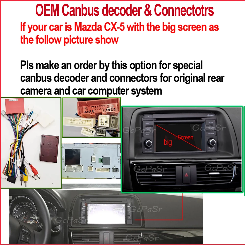 For Mazda CX-5 or For Mazda 6 Atenza With canbus high-end power cord