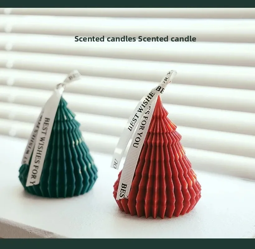 Christmas Tree Aromatherapy Candle Birthday Party Scented Aromatic Candles Guest Gift Home Decoration Dropshipping