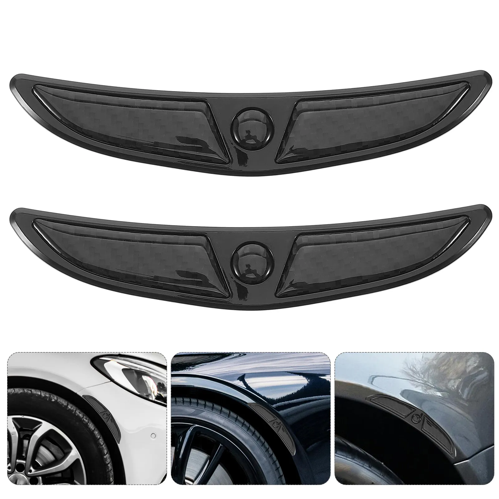 1Pair Car Wheel Eyebrow Anti Collision Strips Universal Scratch Protection Car Body Mudguard Sticker Vehicle Eyebrow Decals