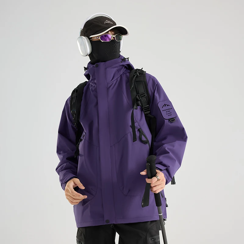 ARC Outdoor Three-in-one Cycling Men's and Women's Casual Mountaineering Windproof and Waterproof Travel Hiking Fashion Jacket