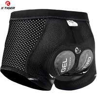 X-TIGER Men's Cycling Underwear with 5D Gel Cushioned MTB Boxer Cycling Shorts Road Cycling Underwear Cycling Equipment