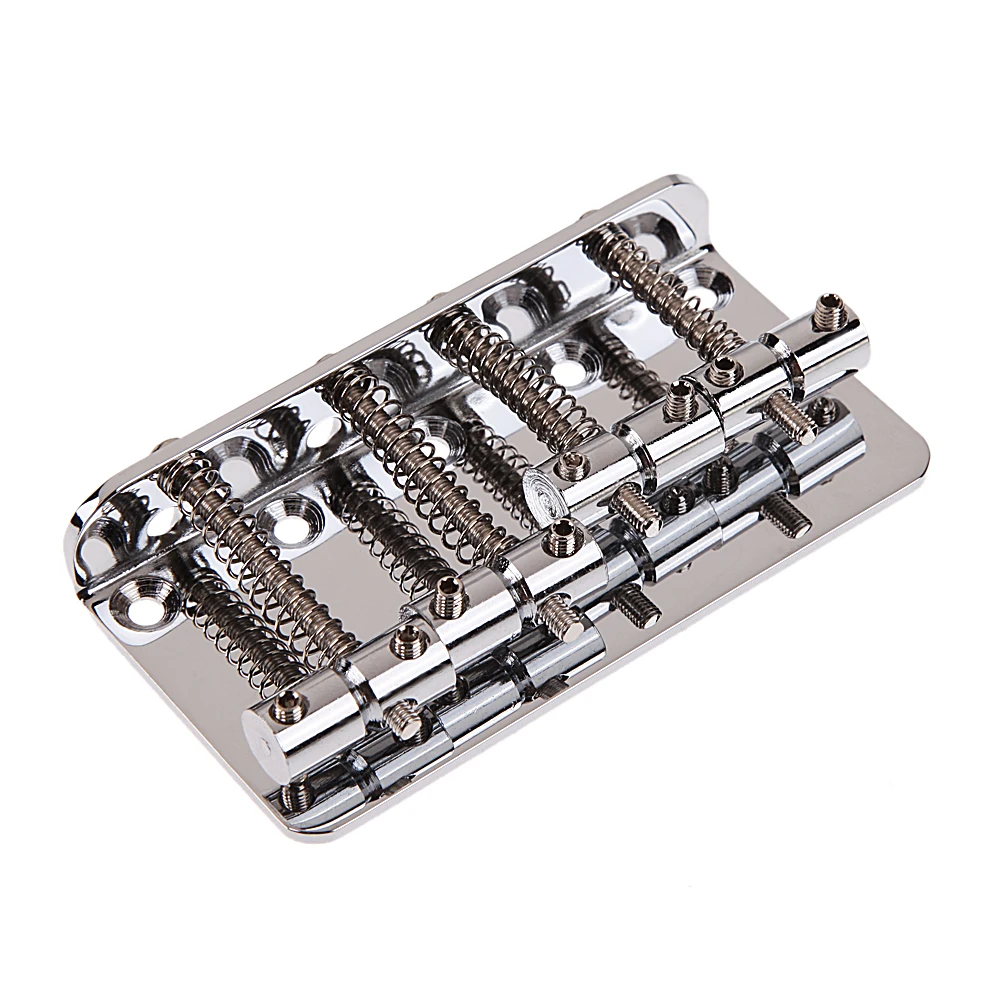 4-سلسلة باس جسر معدني ذيل صلب ثابت تحميل علوي جسر غير قابل للصدأ كروم باس جسر ملحقات الآلات الموسيقية #2