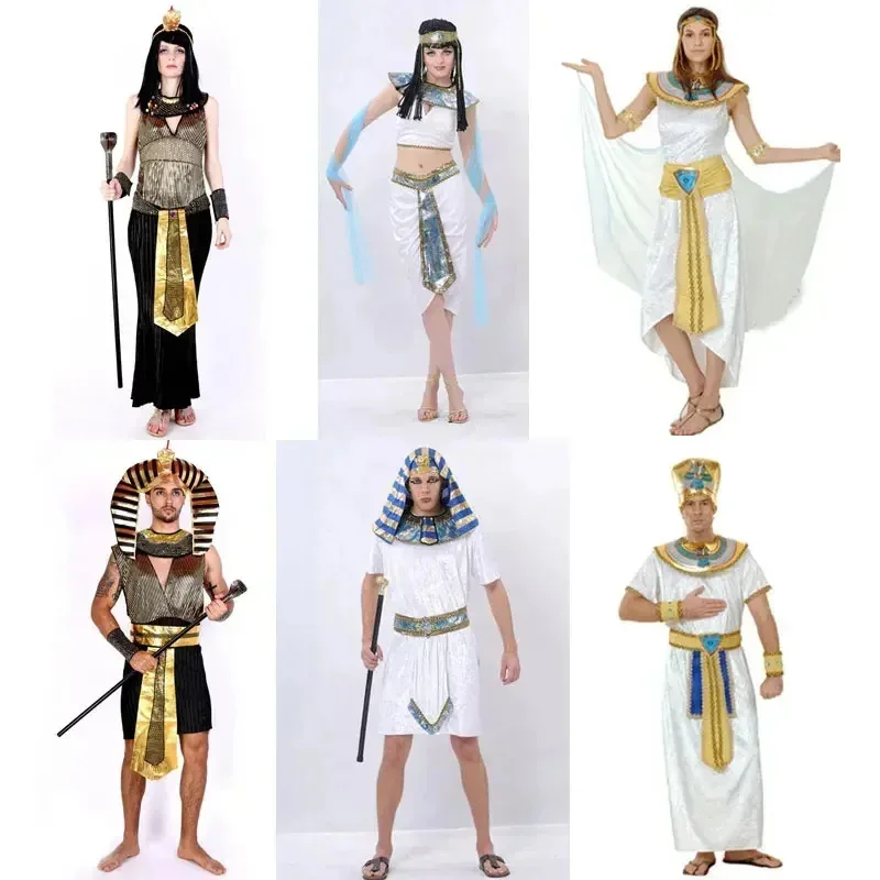 ハロウィンコスチューム古代エジプトエジプトファラオ王皇后クレオパトラ女王衣装コスプレ服男性女性 sf/1