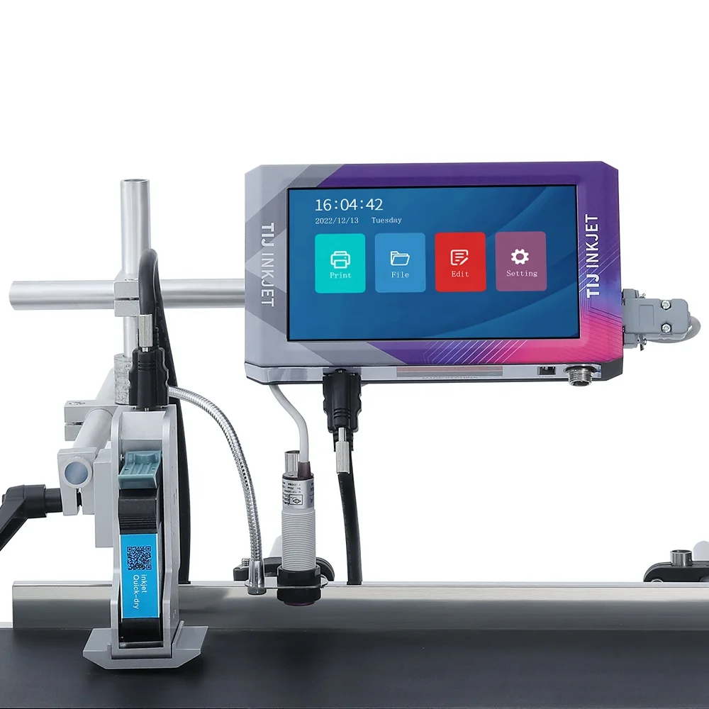 Kelier China Factory Manufacturing Order Head Tij Coding Machine Beverage Bottle Food Production Line Inkjet Printer