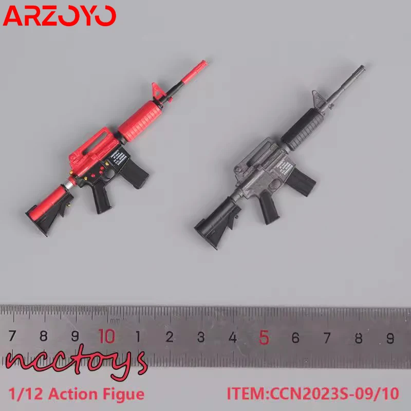 2023S-09/10 1/12 Scale M4-A1 Soldier Weapon Gun Model Scene Accessories Props Fit 6'' Solider Action Figure Body