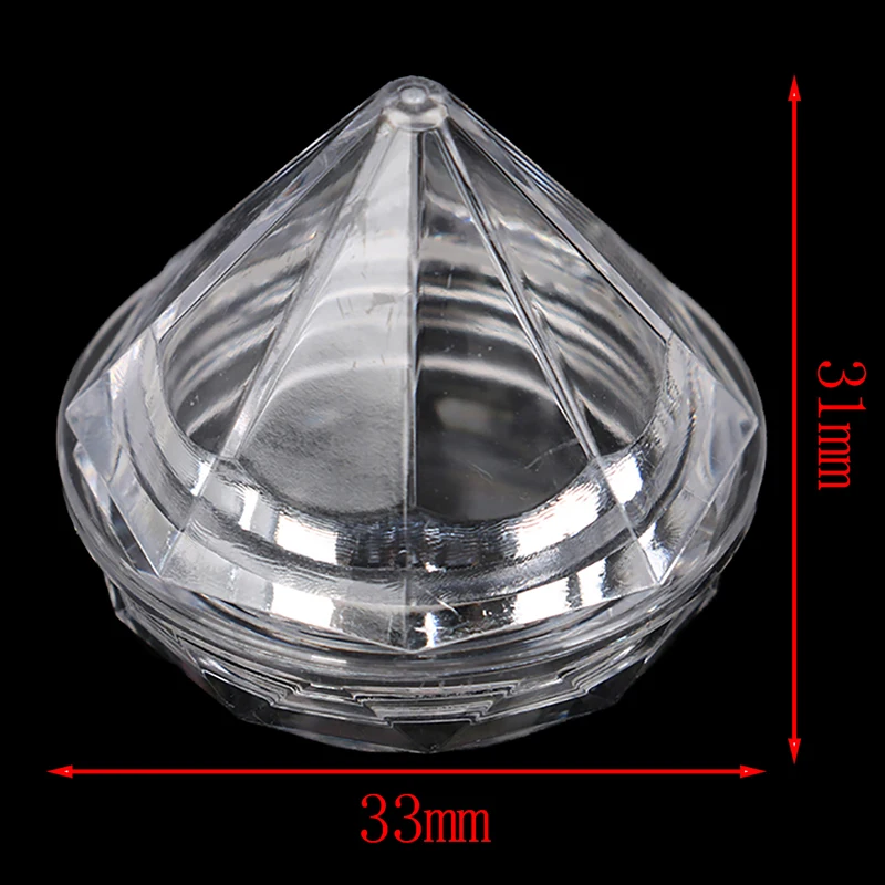 10ชิ้น5กรัม(5มิลลิลิตร, 0.17ออนซ์)ล้าง100ชิ้นเครื่องสําอางขวดเปล่าหม้ออายแชโดว์แต่งหน้าครีมทาหน้าลิปบาล์มภาชนะกล่อง(เพชร)