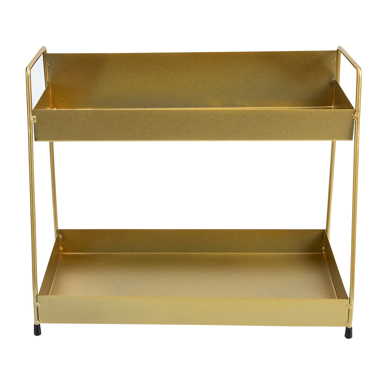 

1pcs Desktop Double Layer Makeup Storage Rack Iron Material Organizer Bedroom Kitchen Multi Function Condiments
