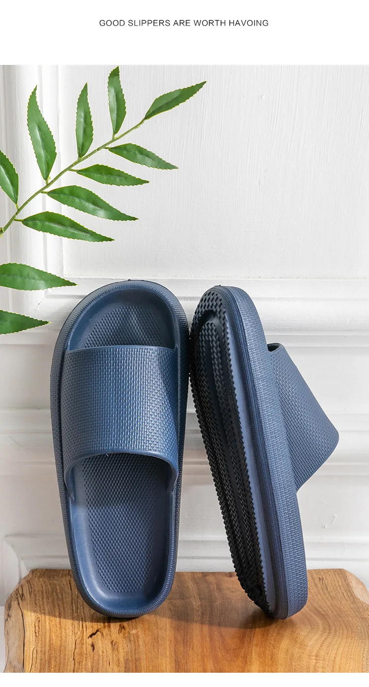 Elastic Extra Soft Thick Bottom Anti-Slip EVA Slippers for Bathroom and Home Comfortable House Slippers