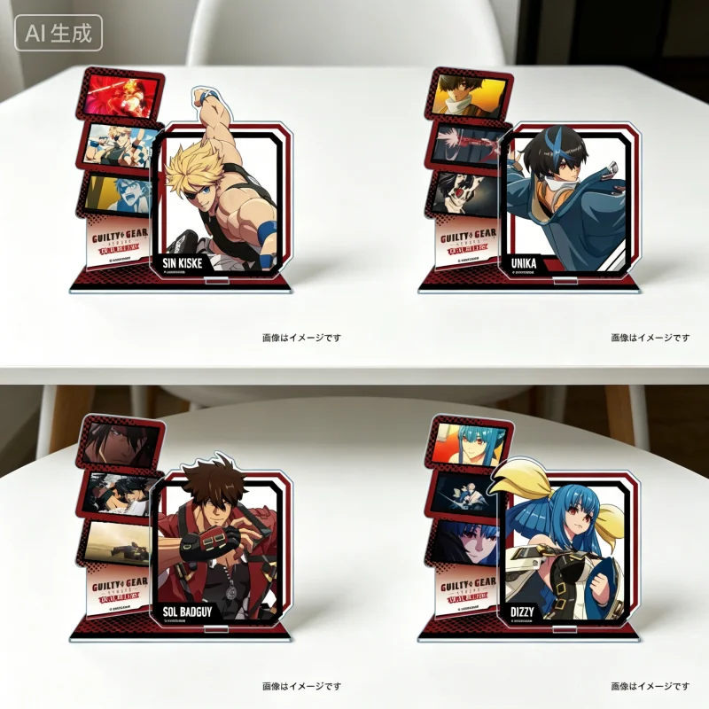 Anime GUILTY GEAR STRIVE: DUAL RULERS Sin Kiske Unika Acrylic Stand Model Plate Keychains Desktop Ornament Fans Gifts