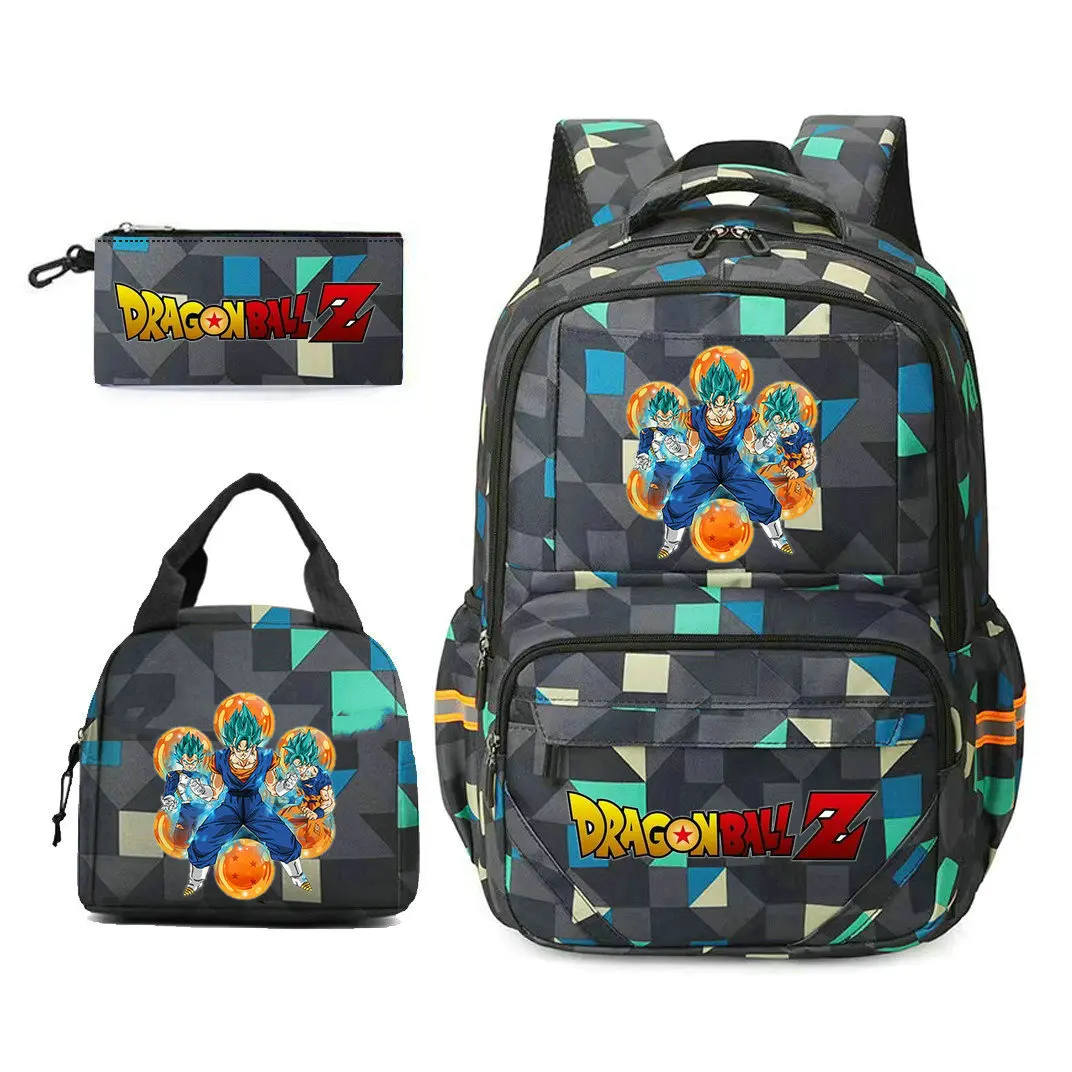 Mochila escolar de Anime para niños, niñas, niños, mujeres, hombres, estudiantes de secundaria, mochila escolar grande de dragon ball