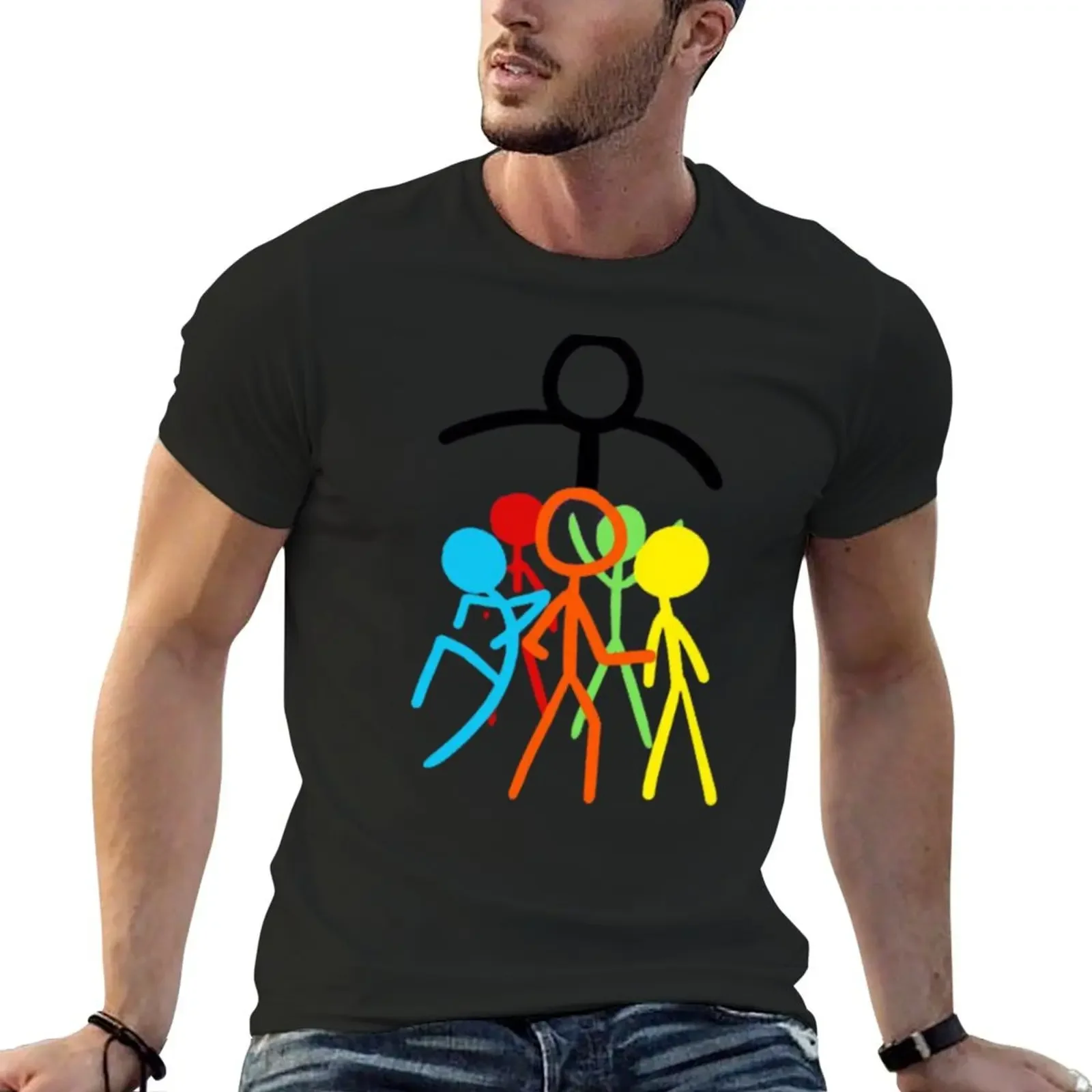 

alan becker T-Shirt boys whites plus sizes mens graphic t-shirts pack