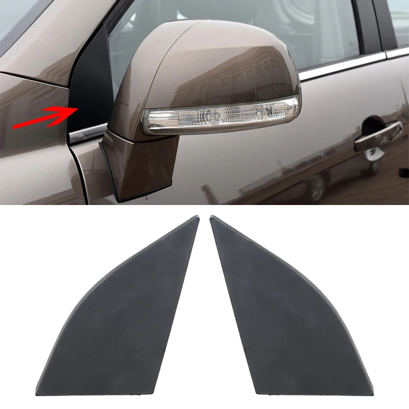 For Chevrolet Captiva 2008 2009-2015 Rearview Side Mirror Triangle Molding Trim Cover Lid Front Door Window Corner Panel Cap