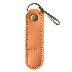 Phone Card Storage Pouch PU Leather SIM Card Cell Phone Eject Pin Slots Container Pocket With O-Ring Portable Phone Card Holder