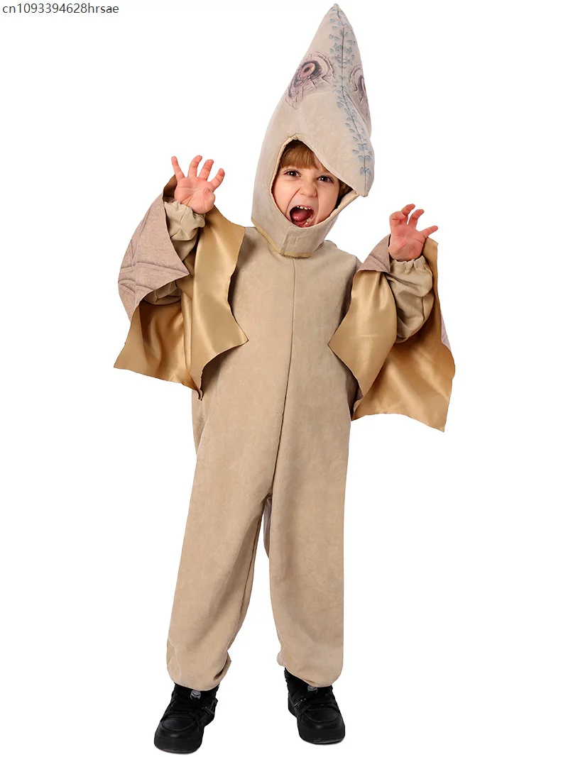 Детский костюм птеродактиля, желтые наряды для мальчиков, летающий динозавр, реалистичный костюм птеродактиля на Хэллоуин, костюм птеродактиля для детей