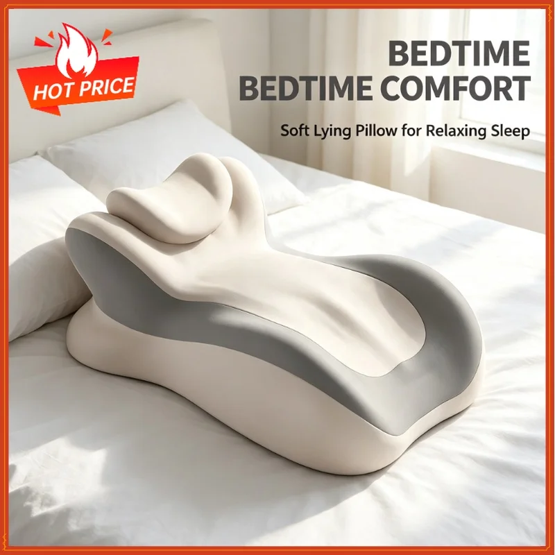 Memory Foam Pillow Ergonomic Support Neck Leg Rest Reading Phone Use Bed Sofa Wedge Shape Pain Relief Comfort