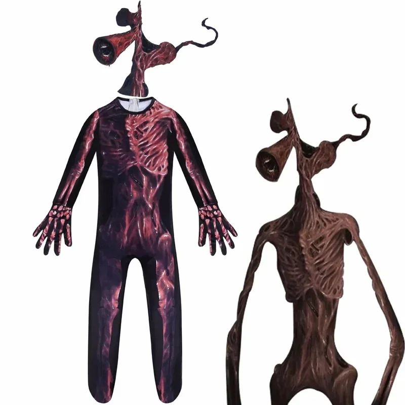 2024 disfraz de cosplay de cabeza estroboscópica para niños con máscara, mono de fiesta divertido de anime para niños y niñas, monos de disfraces de Carnaval de halloween M