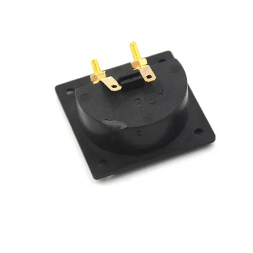 * New Sale Square Shape Double Binding Post Type Speaker Box Gold Terminal Cup Black