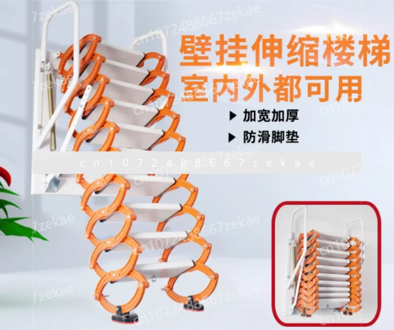 Electric Loft Stairs Remote Control Ceiling Folding Telescopic Ladder